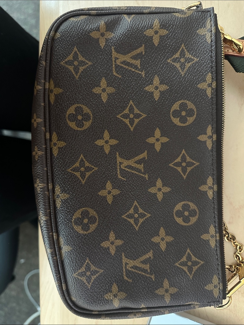 Authentic Louis Vuitton Multi Pochette Accessoires Khaki Full Set - Picture 14 of 17